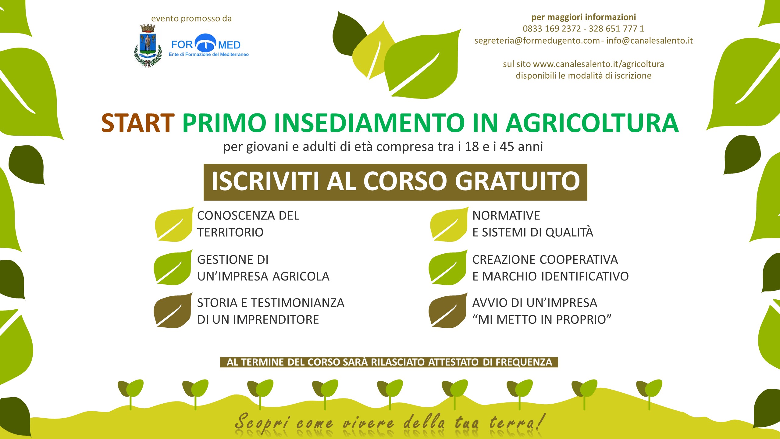 "START PRIMO INSEDIAMENTO IN AGRICOLTURA"